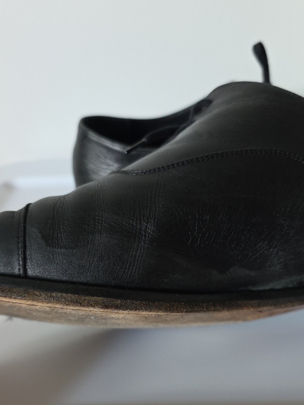 Mens Thursday Boot Co. Black Leather Chairman Dress Shoes - US 15 Wide - Picture 5 of 13